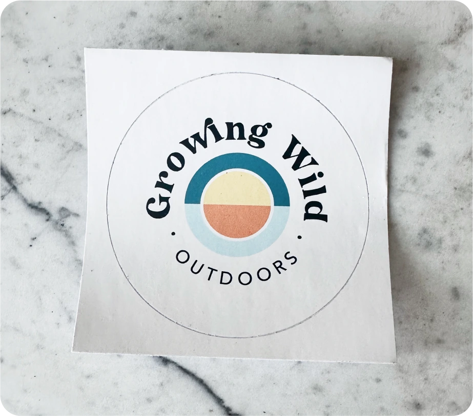 growing wild outdoors the sticker